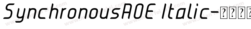 SynchronousAOE Italic字体转换